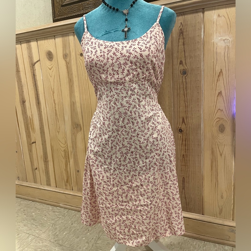 Brandy Melville Pink Floral Midi Dress